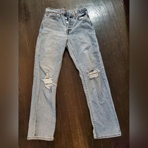 Levi's wedgie straight jeans, size 28
